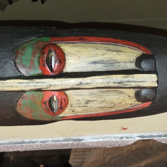 African masks handcarved and painted
